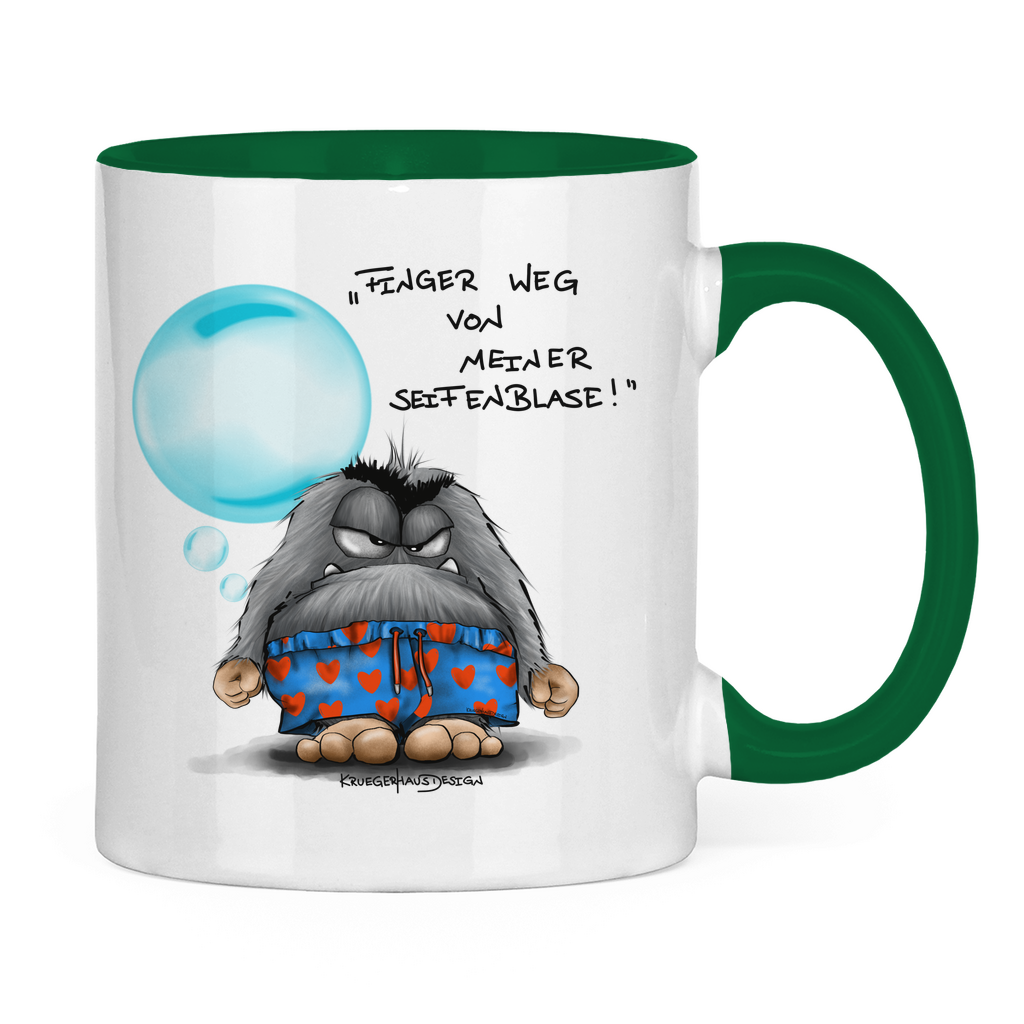 Tasse zweifarbig Finger weg von meiner Seifenblase!