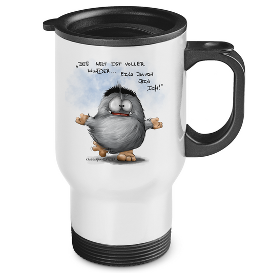 Edelstahl-Thermobecher Die Welt ist voller Wunder... Eins davon bin ich!