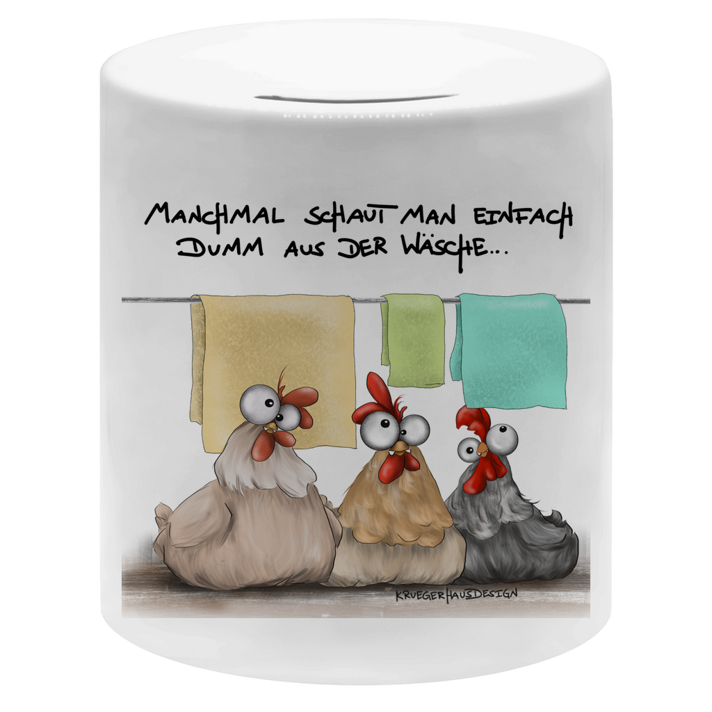 Money box Manchmal schaut man einfach dumm aus der Wäsche...