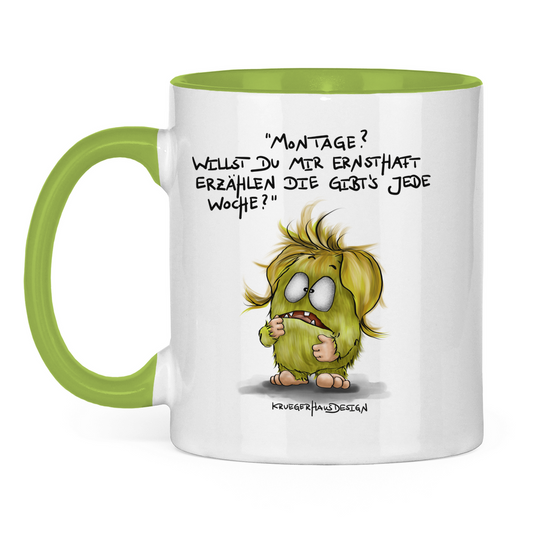 Tasse zweifarbig Montage? Willst du mir ernsthaft erzählen die gibt's jede...
