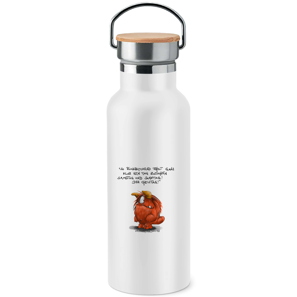 Edelstahl-Trinkflasche mit Bambusdeckel So Rückblickend fehlt ganz klar ein Tag zwischen Samstag...