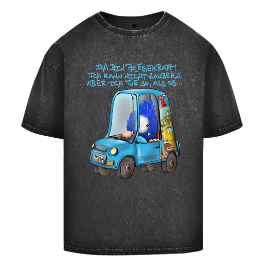 Oversize Washed T-Shirt Ich bin Pflegekraft! Ich kann nicht zaubern, aber ich tue…