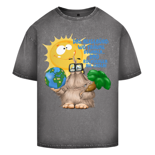 Oversize Washed T-Shirt Das Reisebüro: Wo Träume beginnen und Rückfragen nie enden!
