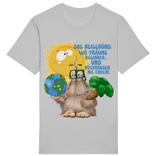 ST/ST Rocker T-Shirt Das Reisebüro: Wo Träume beginnen und Rückfragen nie enden!