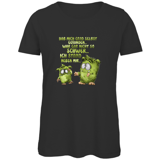 Damen Premium Bio T-Shirt Hab mich grad selbst gefunden…