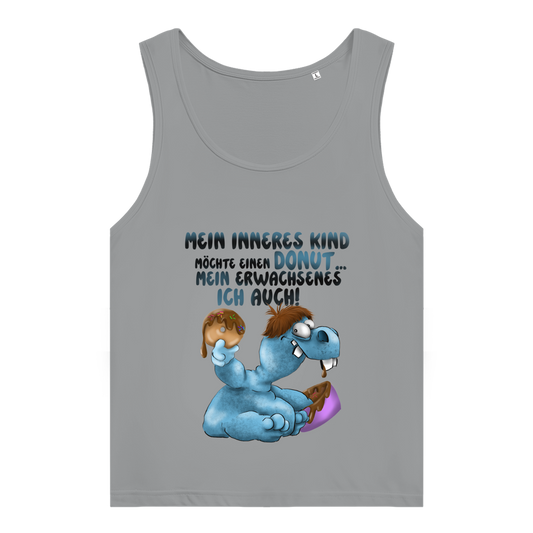 Damen Premium Organic Tank Top Mein inneres Kind möchte einen Donut... Design 2