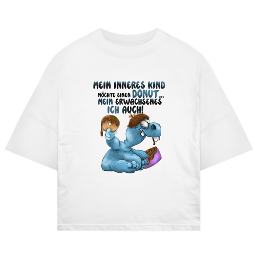 ST/ST Oversize T-Shirt Mein inneres Kind möchte einen Donut... Design 2