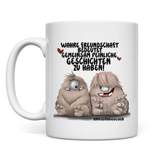 Wahre Freundschaft bedeutet, dass man gemeinsam hässlich sein kann – Lustige Monster Tasse