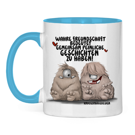 Tasse zweifarbig Wahre Freundschaft bedeutet