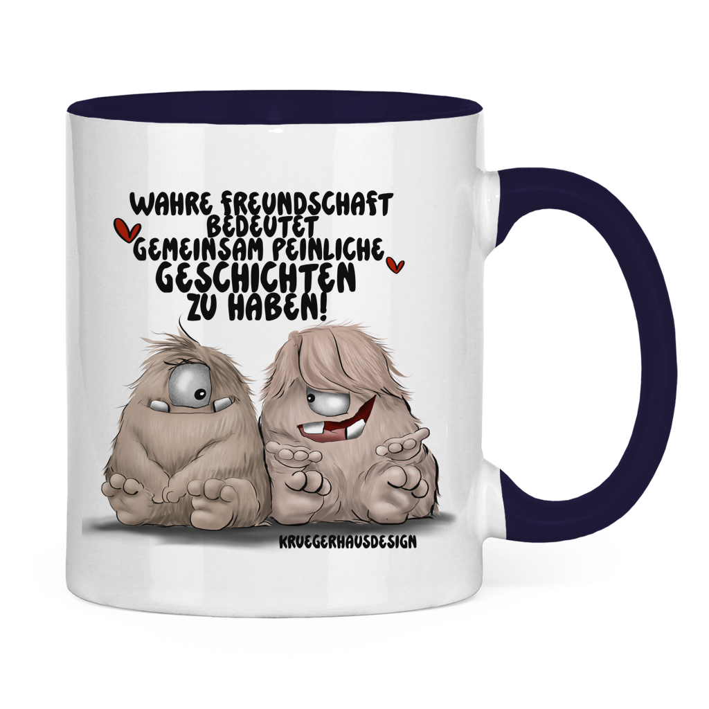 Tasse zweifarbig Wahre Freundschaft bedeutet