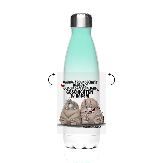 Edelstahl-Thermoflasche Wahre Freundschaft bedeutet