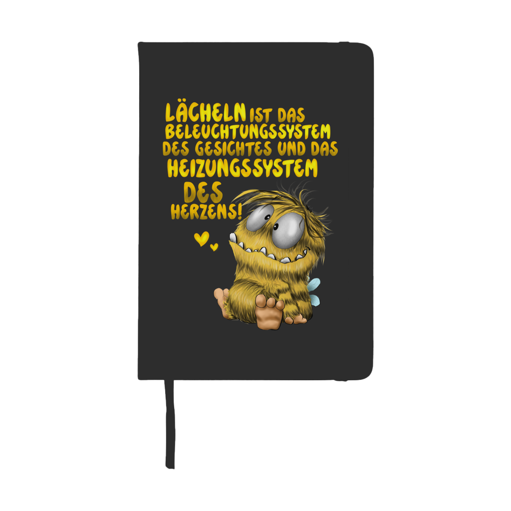 Notizbuch Lächeln ist das Beleuchtungssystem des Gesichtes und das...