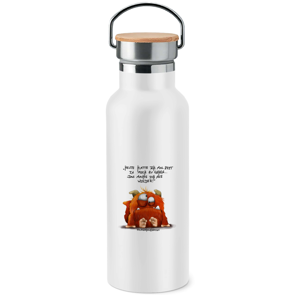 Edelstahl-Trinkflasche mit Bambusdeckel Heute hatte ich mal Zeit in mich zu gehen... Das mache...