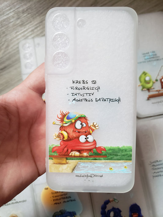 Muster Flexi Case Handyhülle für Galaxy S22plus Krebs Sternzeichen