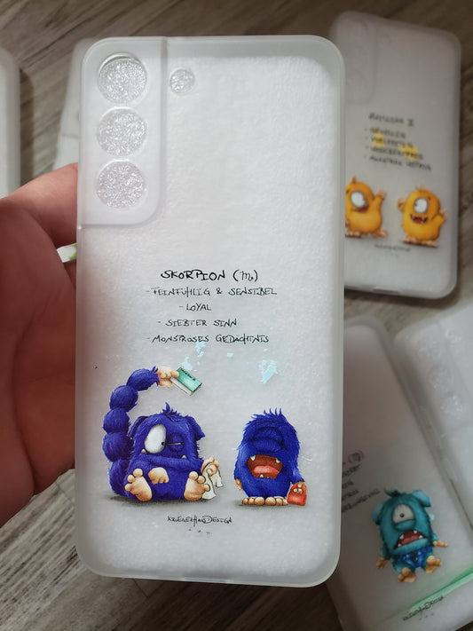 Muster Flexi Case Handyhülle für Galaxy S22plus Sternzeichen Skorpion