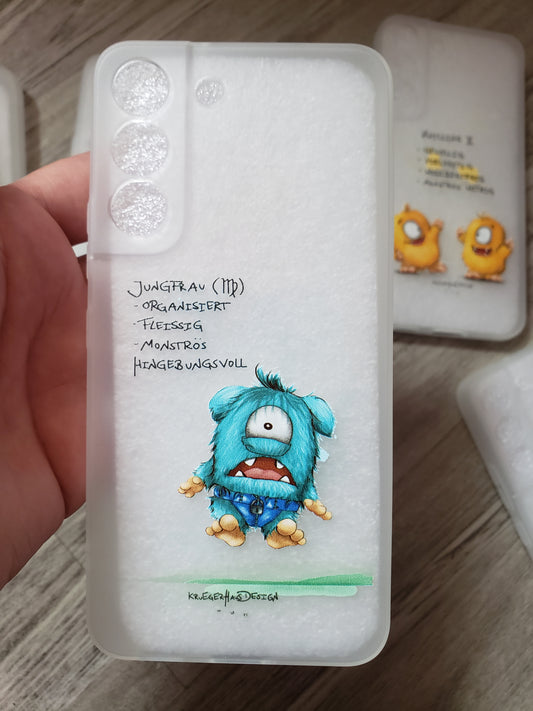 Muster Flexi Case Handyhülle für Galaxy S22plus Jungfrau Sternzeichen