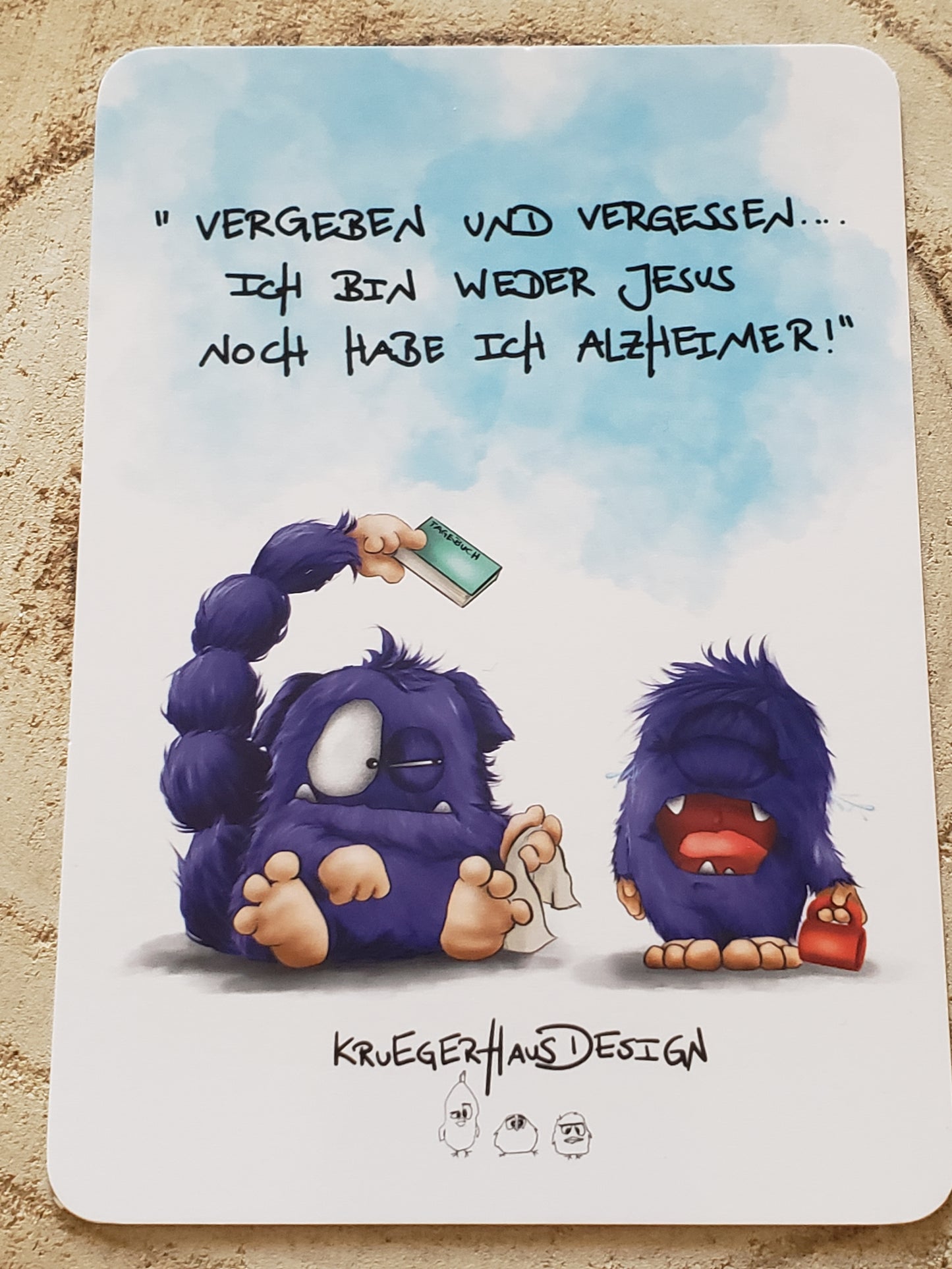 Postkarte Monster Kruegerhausdesign Skorpion Thema 2 Stück