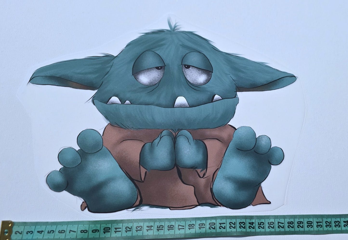 XXL Bügelbild Kruegerhausdesign Monster möge der Sonntag....