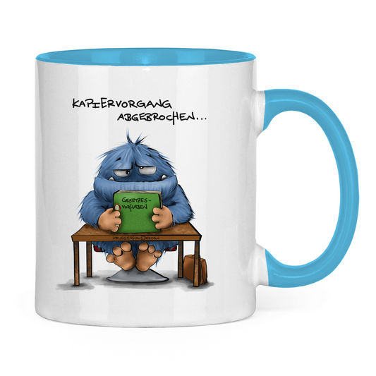 Tasse zweifarbig Kopiervorgang abgeschlossen