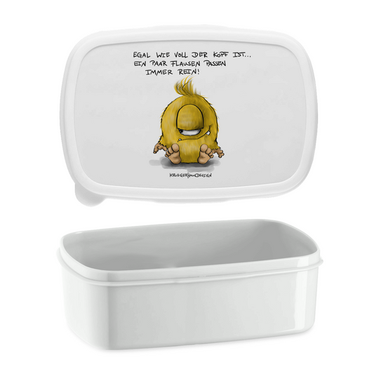 Lunchbox Egal wie voll der Kopf ist... Ein paar Flausen passen ...