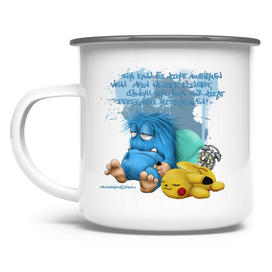 Emaille Tasse Ich kann es nicht austehen