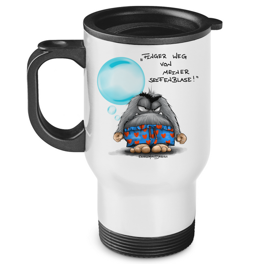 Edelstahl-Thermobecher Finger weg von meiner Seifenblase!