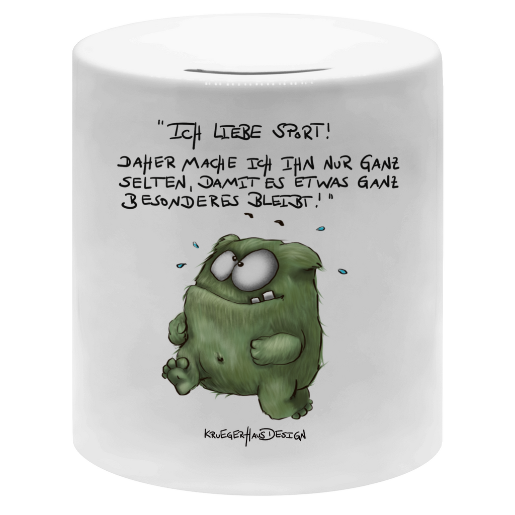 Money box Ich liebe Sport! Daher mach ich ihn nur ganz selten, damit..