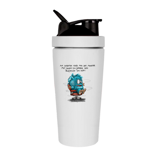 Fitness Shaker Am liebsten sind mir die Monster mit Sonne im Herzen und...
