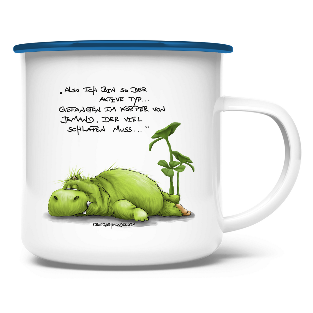 Emaille Tasse alsoichbinsoderaktivetyp