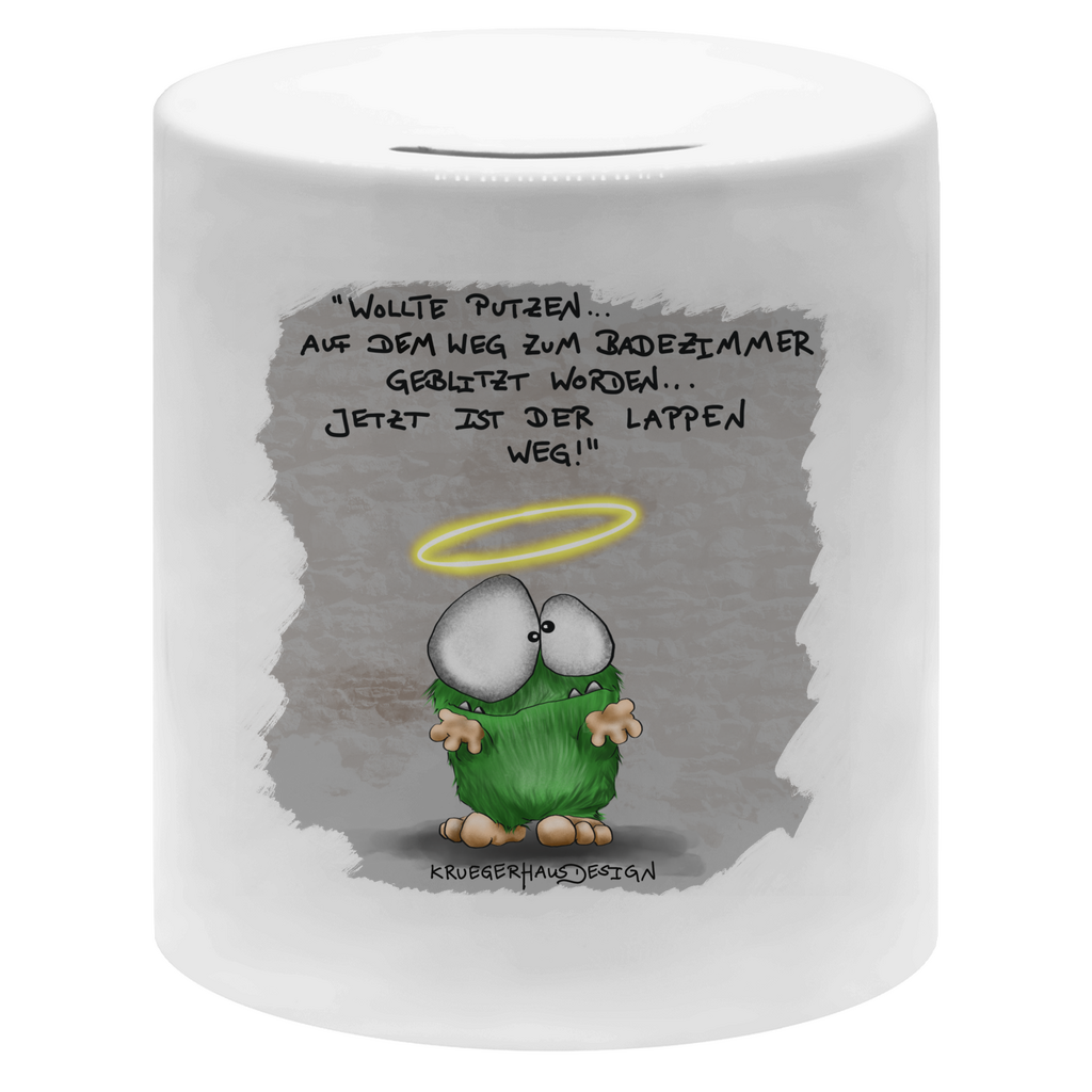 Money box Wollte Putzen... auf dem Weg zum Badezimmer geblitzt...