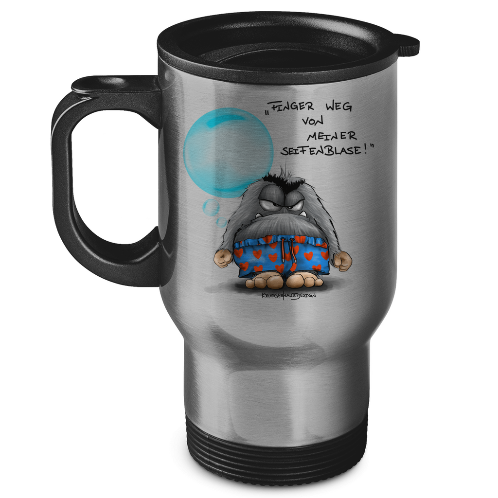 Edelstahl-Thermobecher Finger weg von meiner Seifenblase!