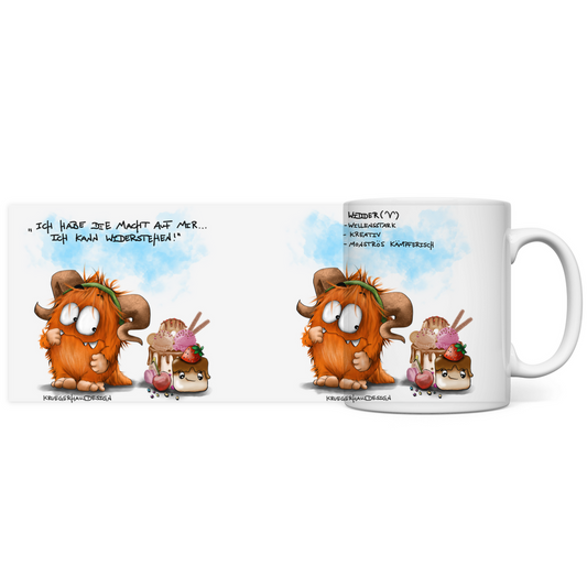 Tasse, Kaffeetasse Kruegerhausdesign Sternzeichen Widder Monster
