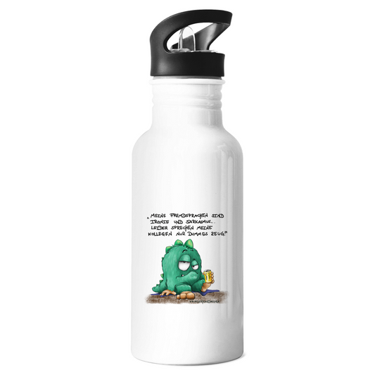 Edelstahl-Trinkflasche Meine Fremdsprachen sind Ironie und Sarkasmuss...