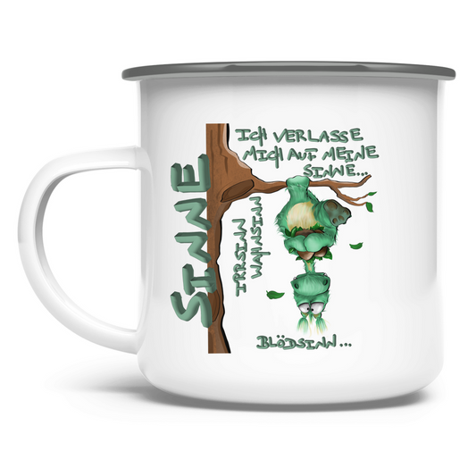 Emaille Tasse Sinne