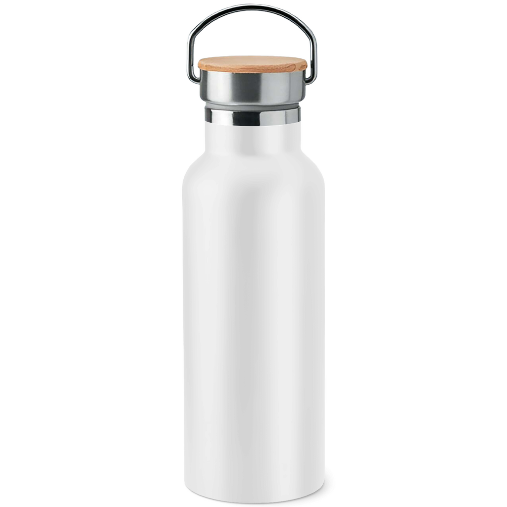 Edelstahl-Trinkflasche mit Bambusdeckel Wenn dich dein Leben nervt... Streu Glitzer drauf!