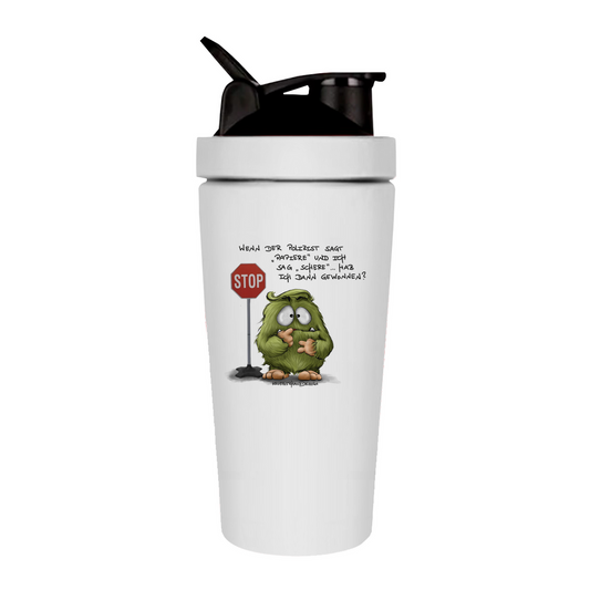 Fitness Shaker Wenn der Polizist sagt "Papiere" und ich sag "Schere"...