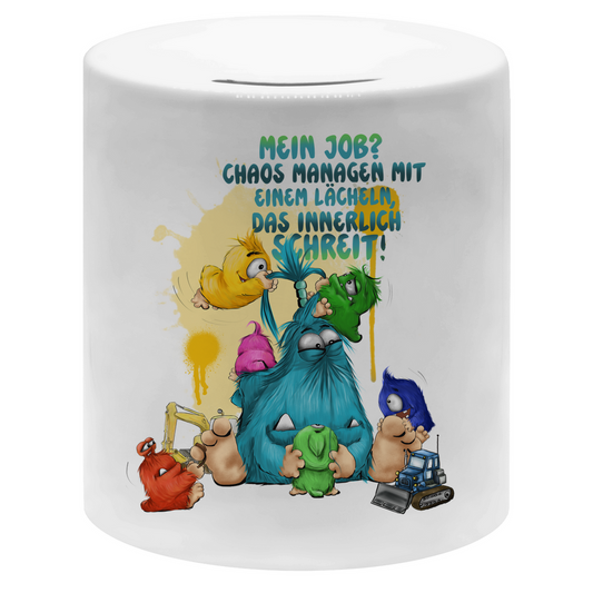 Money box Mein Job? Chaos managen mit einem Lächeln, das innerlich…