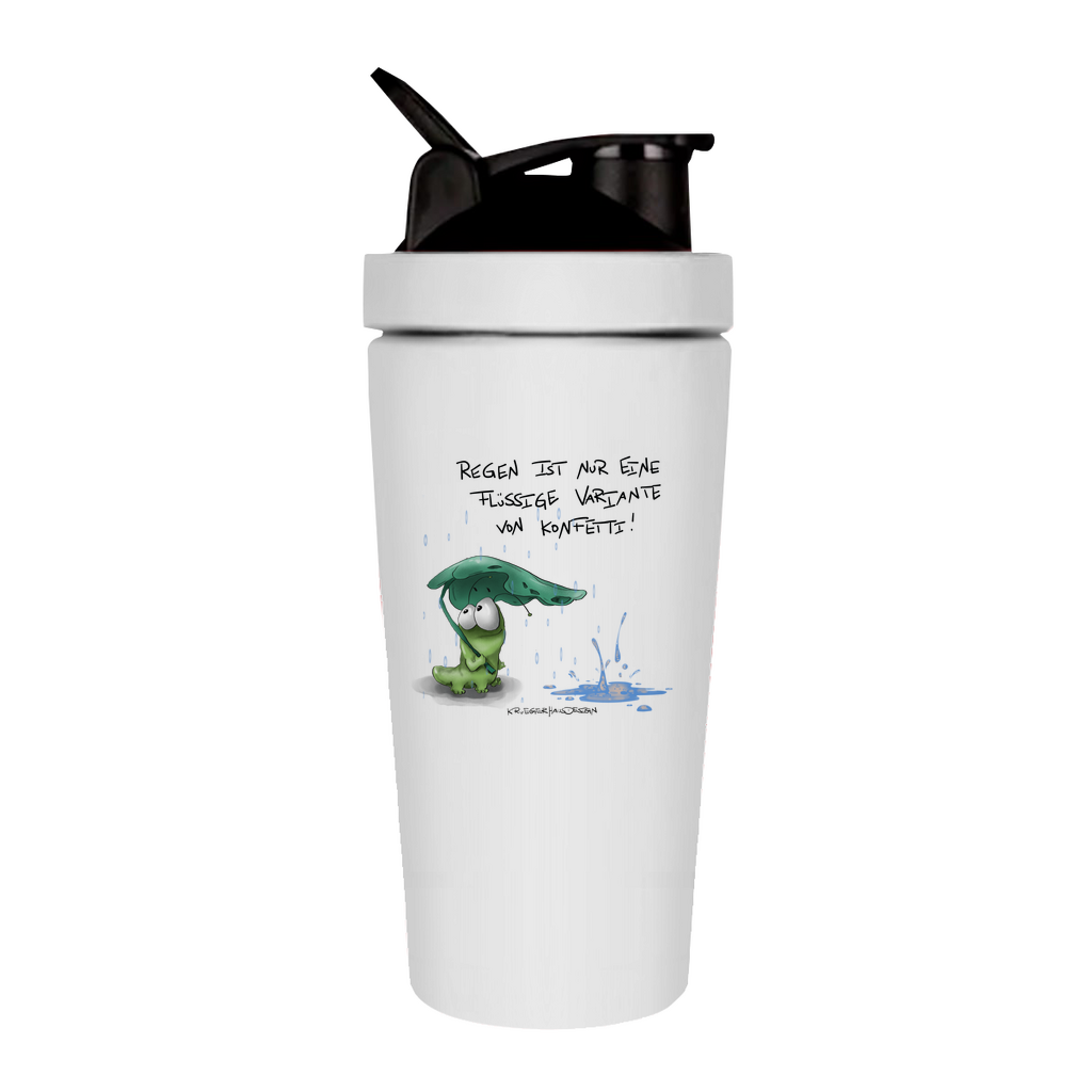 Fitness Shaker Regen ist nur eine flüssige Variante von Konfetti!