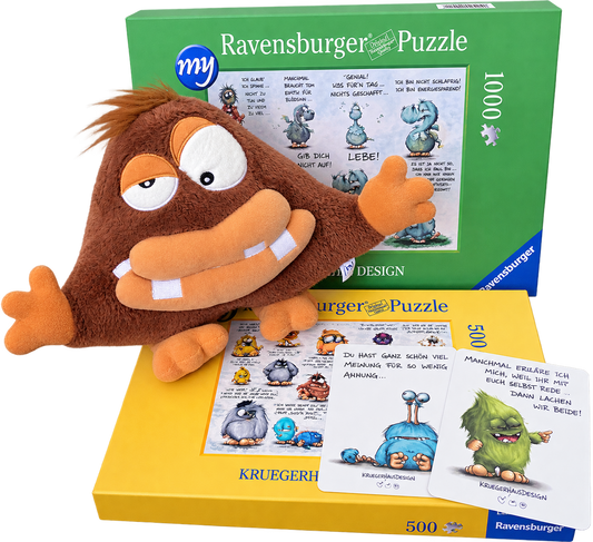 FINAL SALE | Hugo Puzzle-Bundle – Ravensburger Puzzle & Plüschmonster