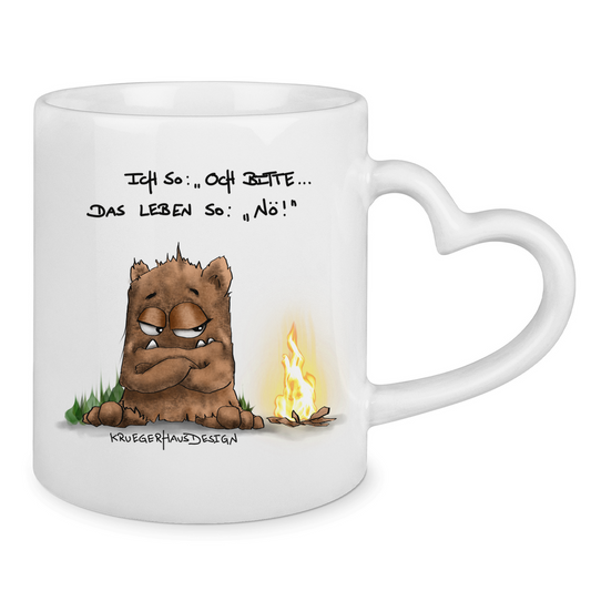 Tasse mit Herzhenkel Ichso