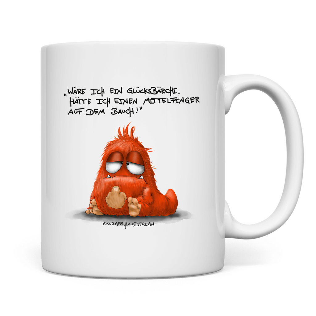 Tasse Wäre ich ein Glücksbärchi, hatt ich einen Mittelfinger...