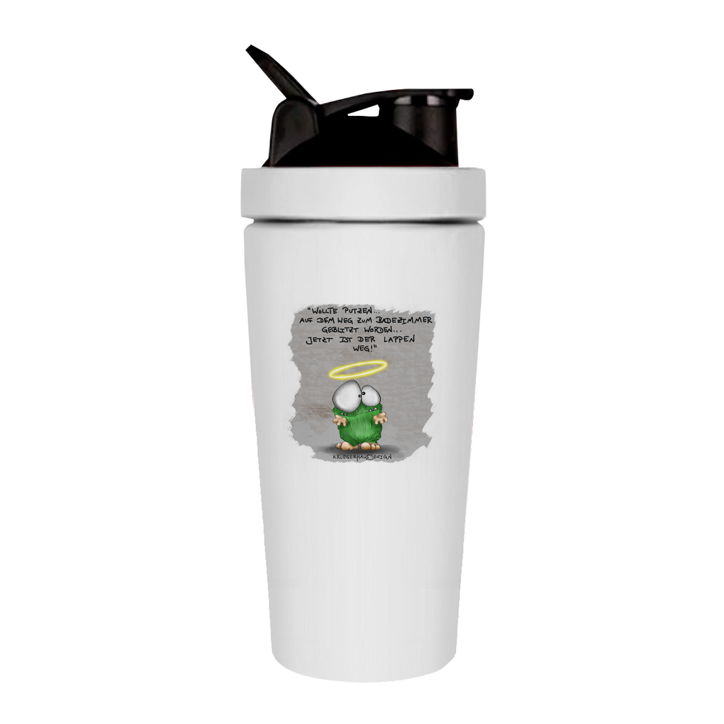 Fitness Shaker Wollte Putzen... auf dem Weg zum Badezimmer geblitzt...