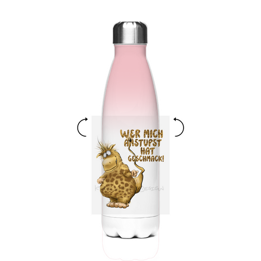 Edelstahl-Thermoflasche Wer mich anstupst hat Geschmack!