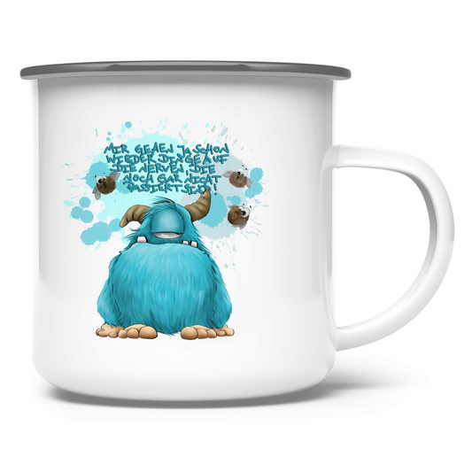 Emaille Tasse Mir gehen