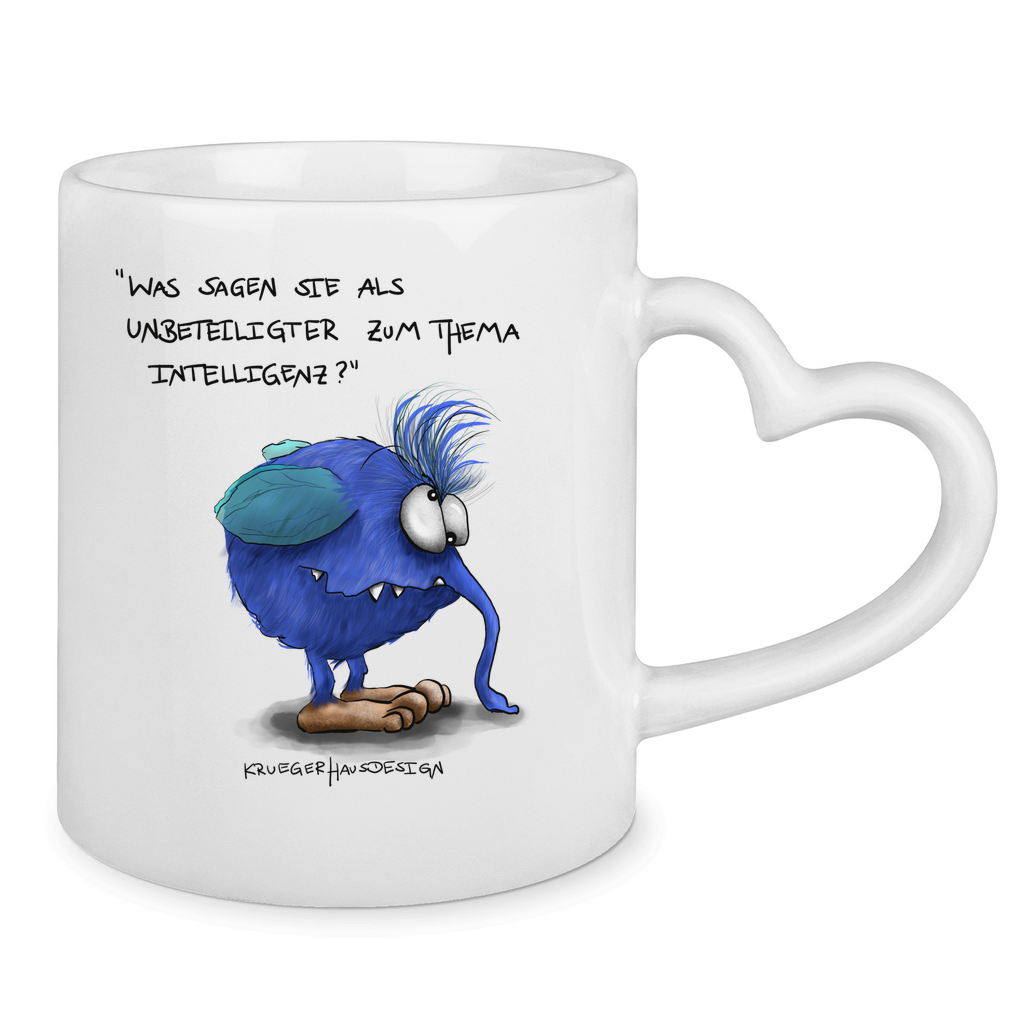 Tasse mit Herzhenkel Was sagen Sie als Unbeteiligter zum Thema Intelligenz?