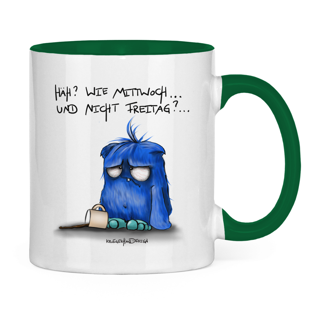 Tasse zweifarbig Häh? Wie Mittwoch... und nicht Freitag?...
