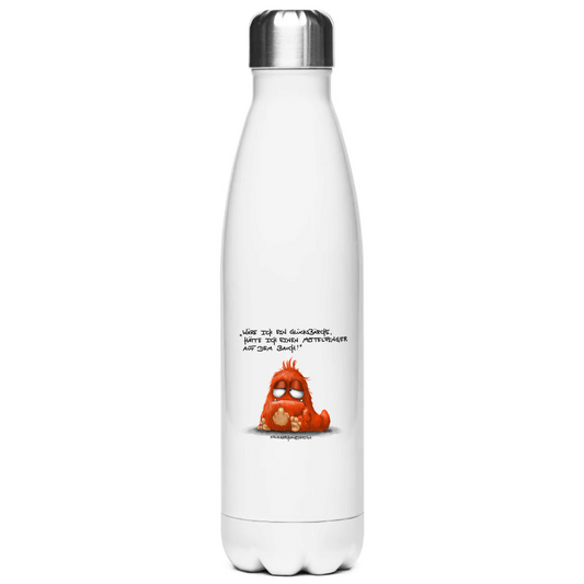 Edelstahl-Thermoflasche Wäre ich ein Glücksbärchi, hatt ich einen Mittelfinger...