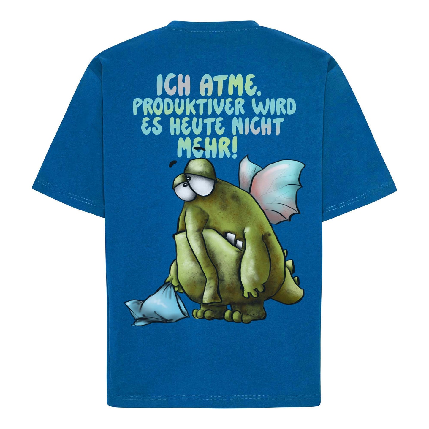 Personalisiertes Monster T-Shirt Türkis Blau mit Wunschtext | FINAL SALE
