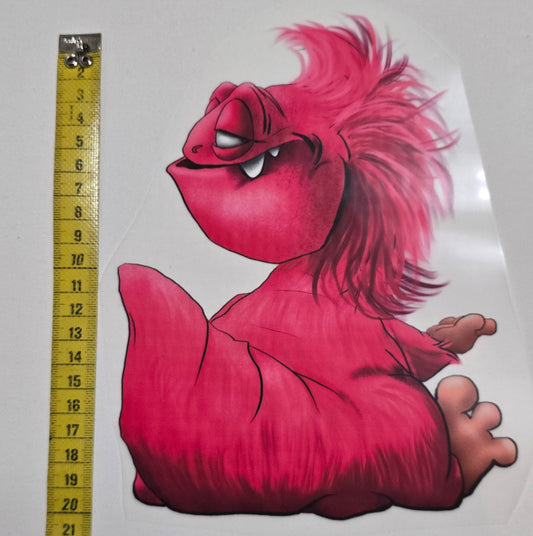 Bügelbild Kruegerhausdesign Monster pink Persönlichkeit