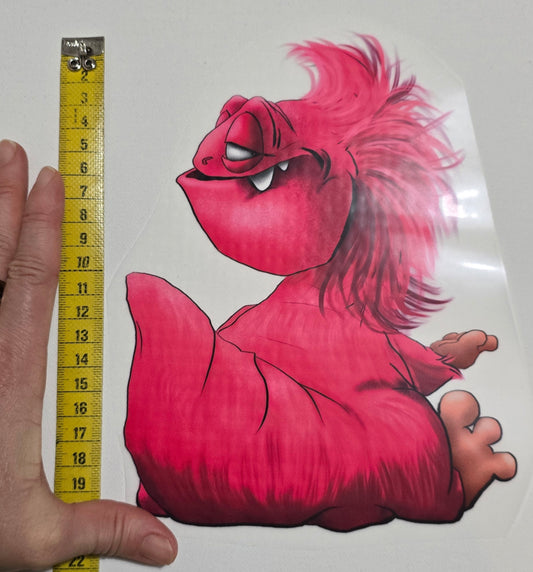 Bügelbild Kruegerhausdesign Monster pink Persönlichkeit